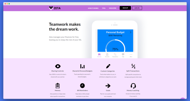 Zeta Review | Best Personal Finance App for Couples?